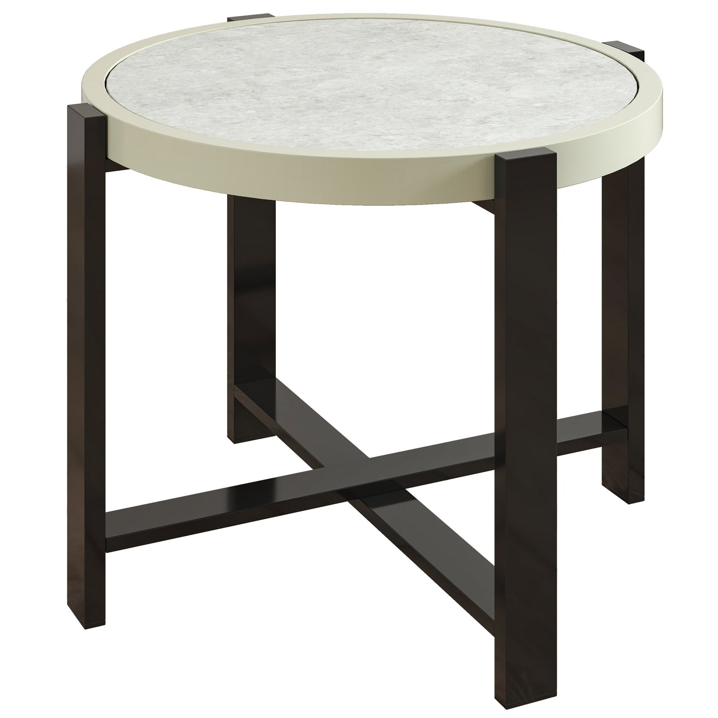 Round Small Garden Table, 60cm Outdoor Side Table