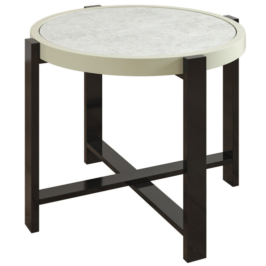 Round Small Garden Table, 60cm Outdoor Side Table