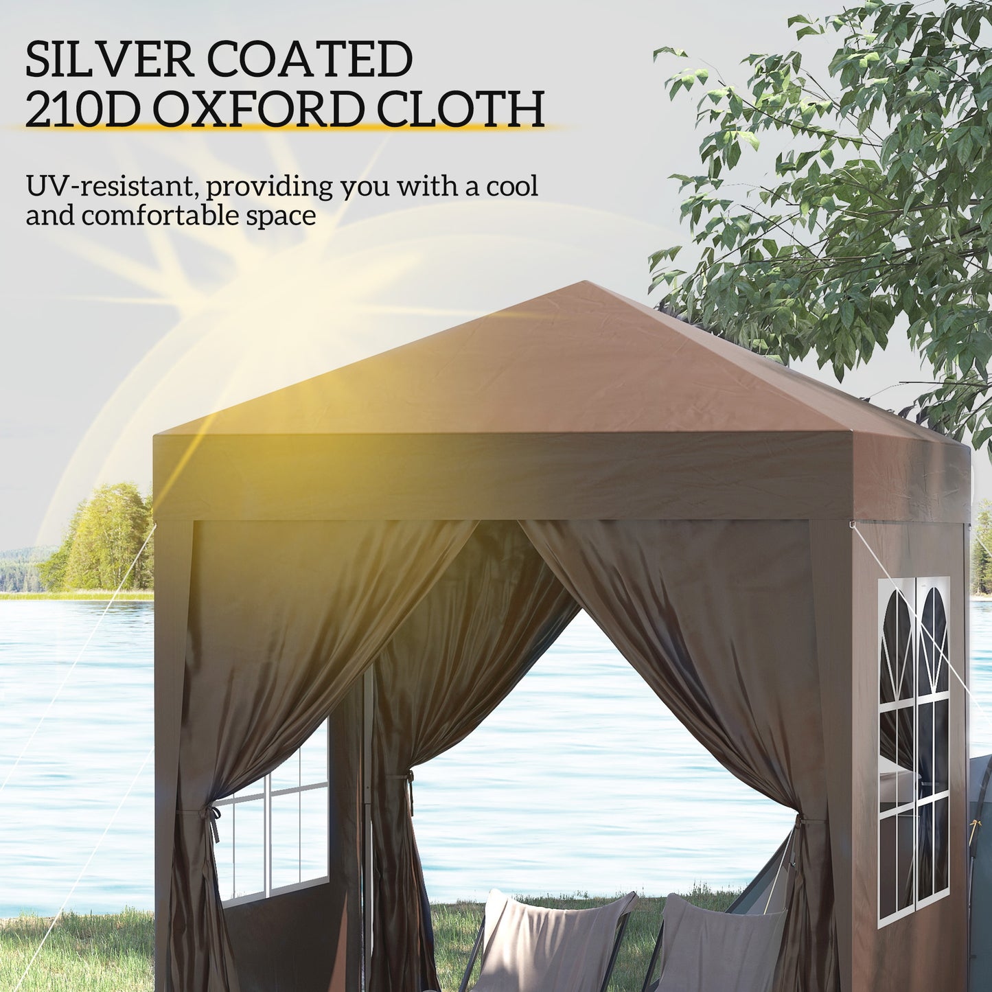 2 x 2 m Garden Pop Up Gazebo, Wedding Party Tent Marquee