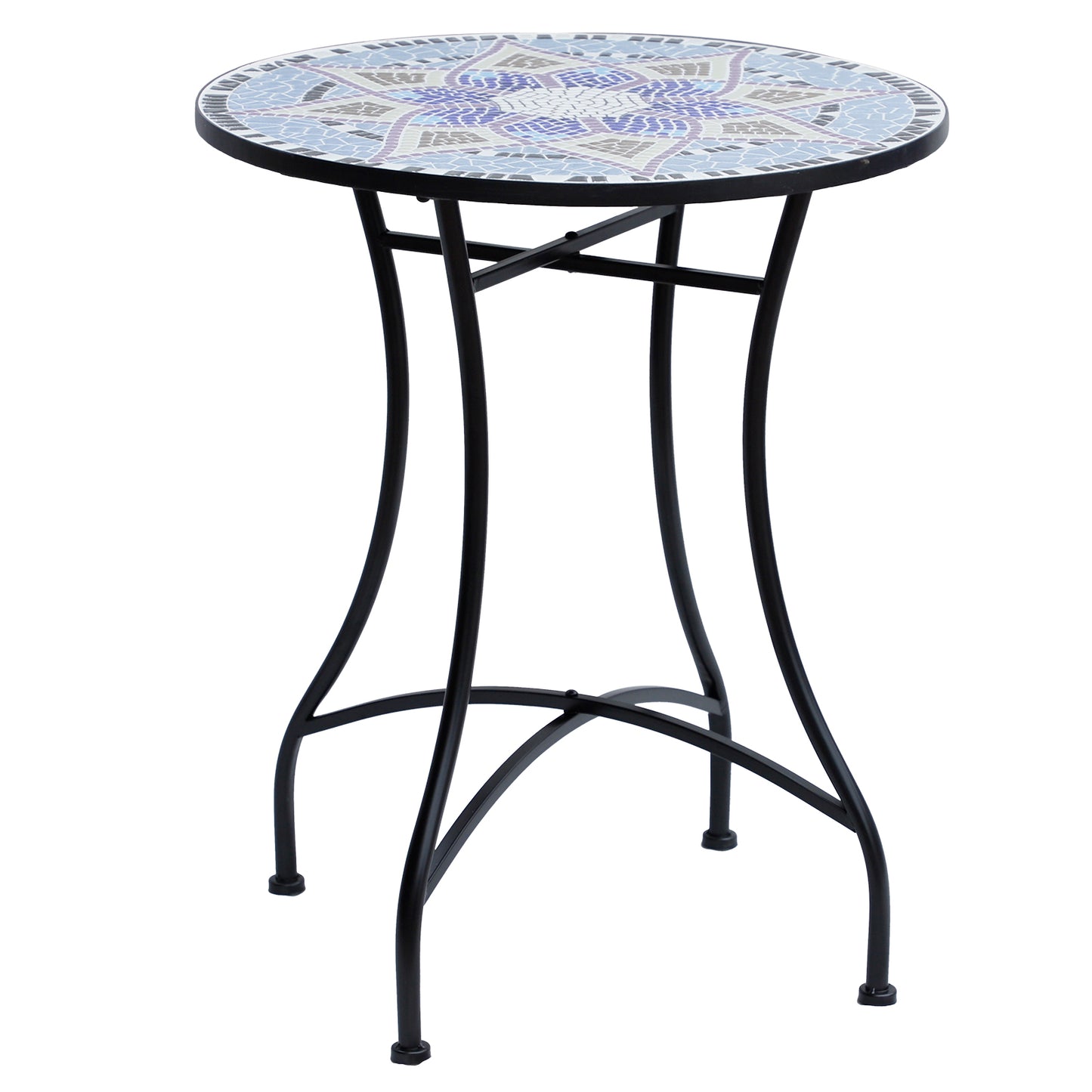 Outdoor Mosaic Round Garden Table