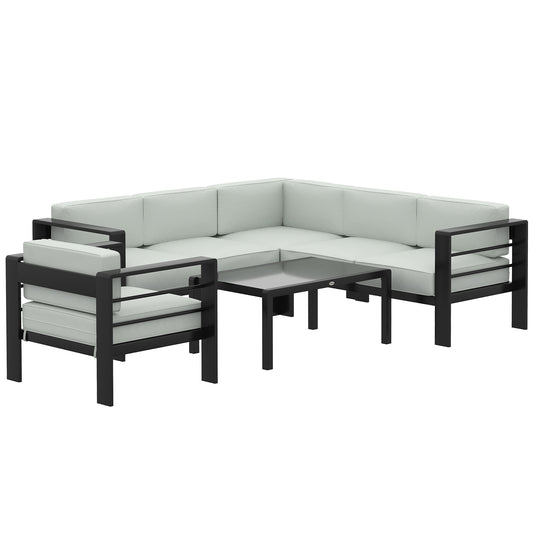 5-Piece Garden Corner Sofa Set with Cushions (1)