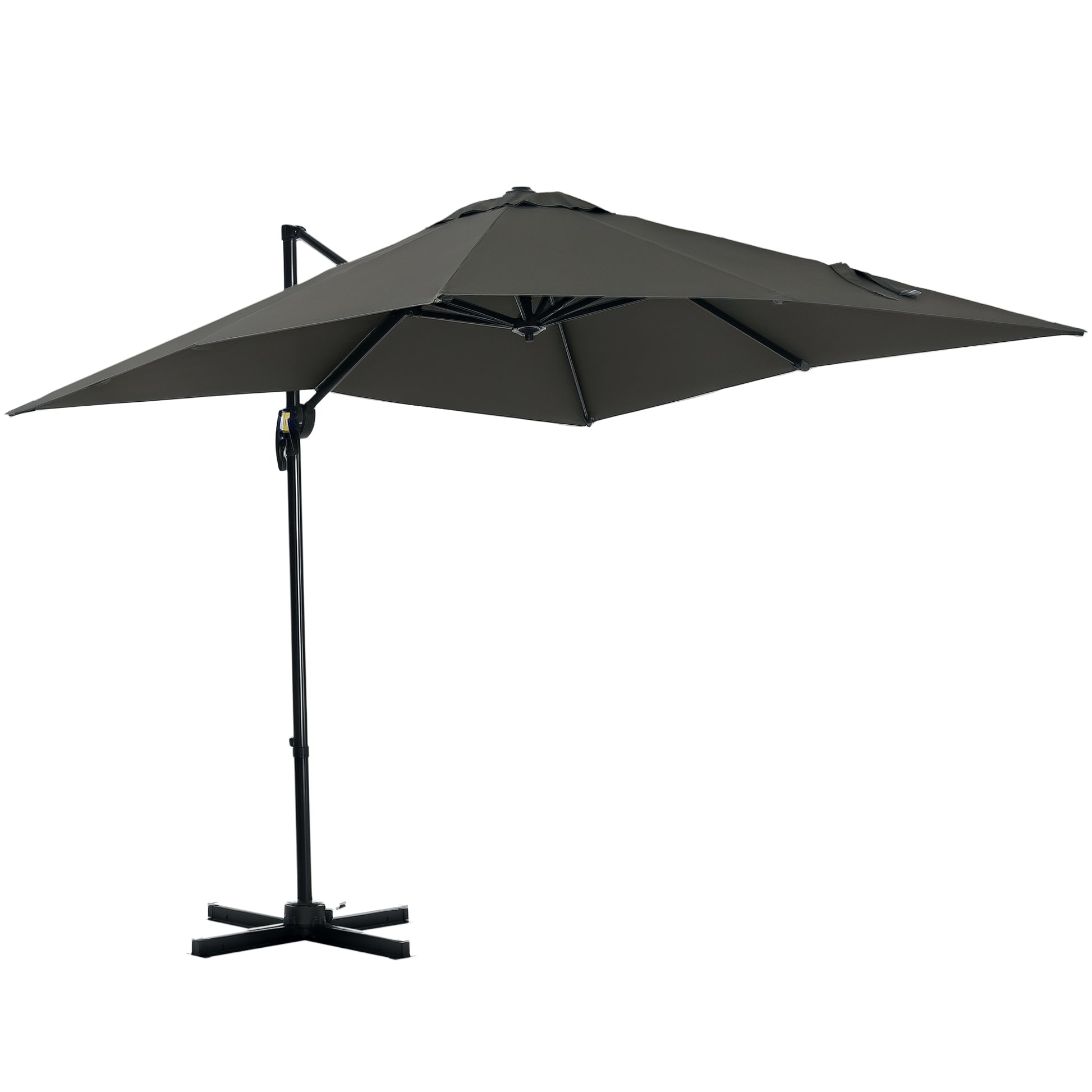 2.5 x 2.5m Patio Offset Parasol Umbrella Cantilever Hanging