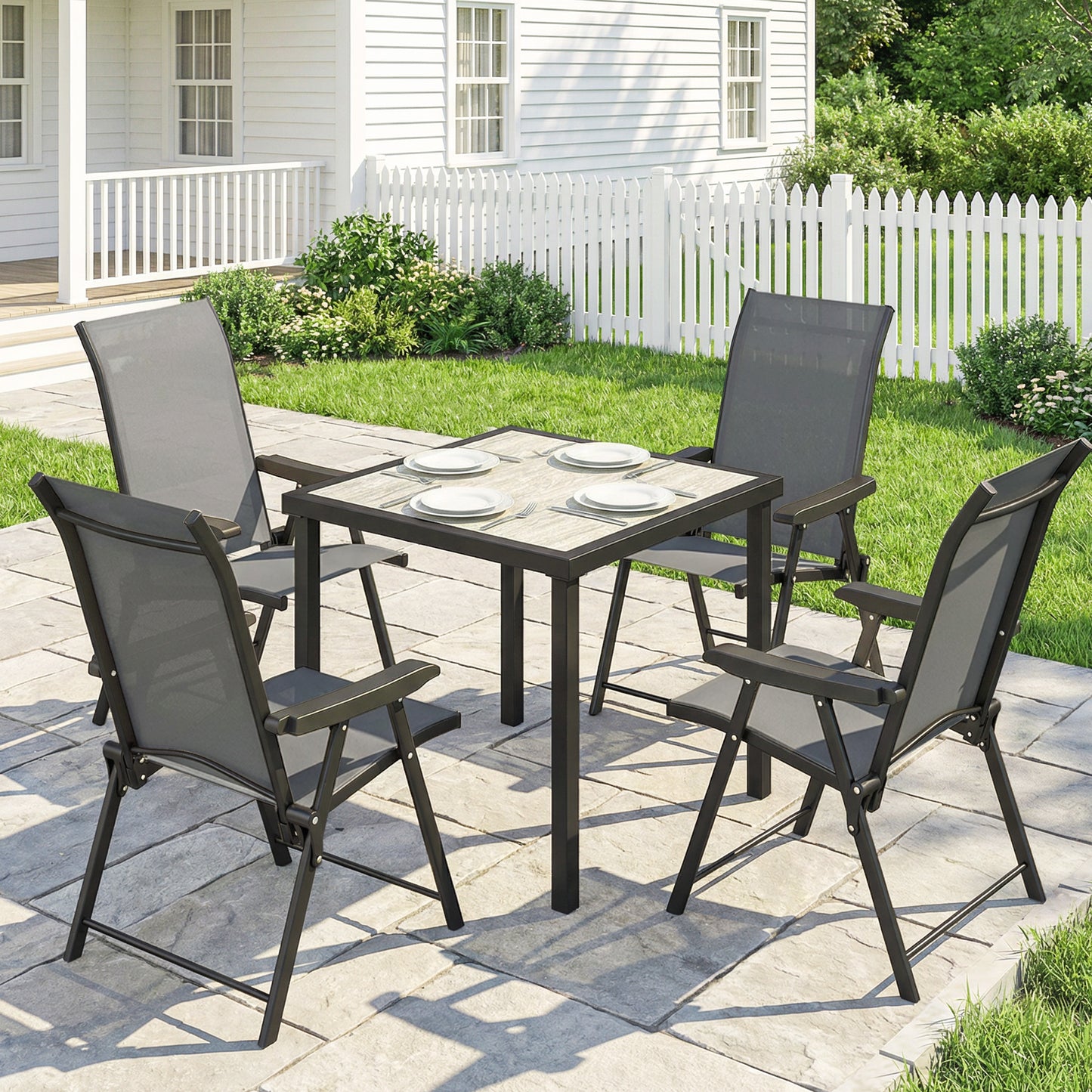 5 Pieces Outdoor Dining Set