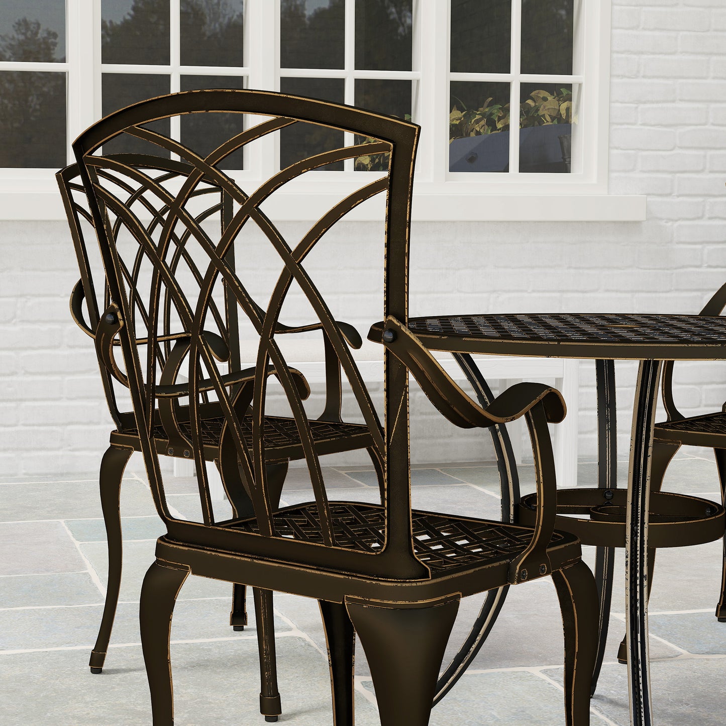 5 Pieces Garden Dining Set for 4