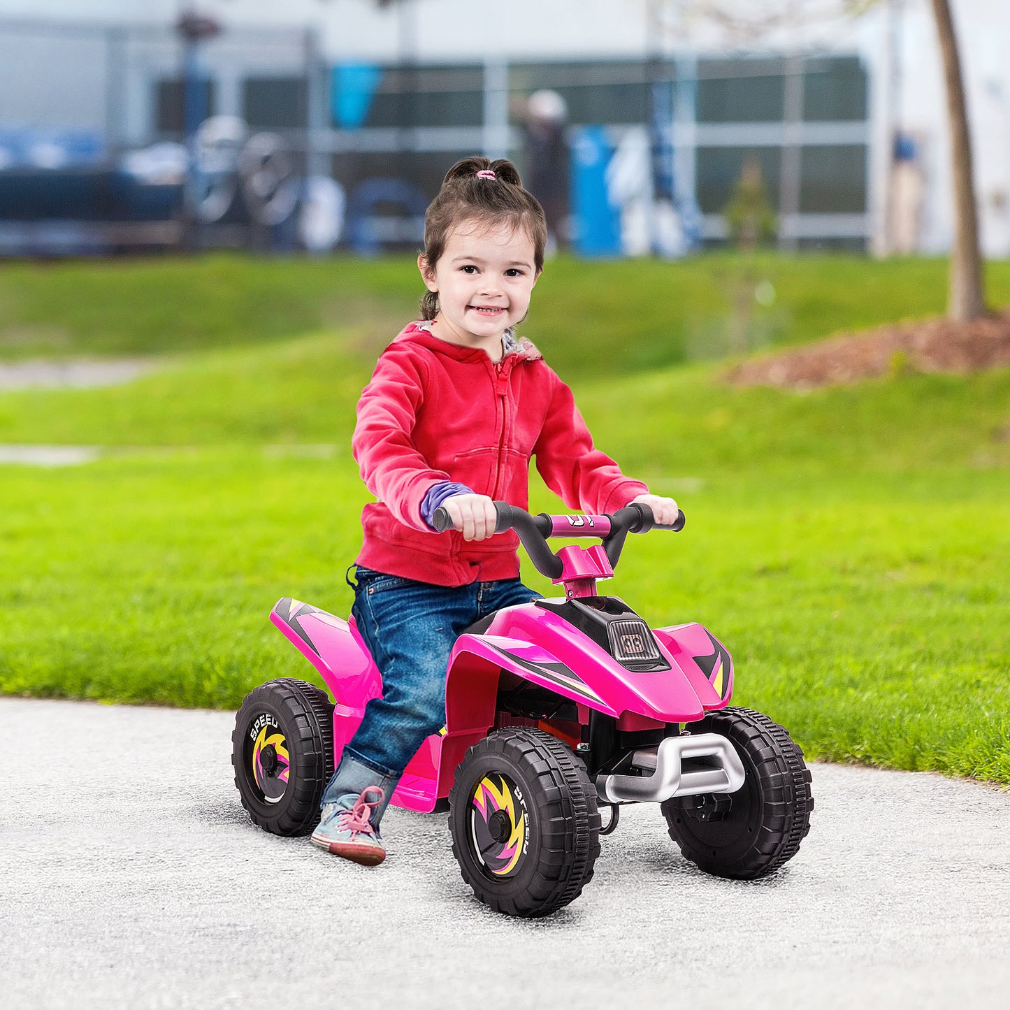 6V Kids Electric Ride on Car ATV Toy Quad Bike Four Big Wheels w/