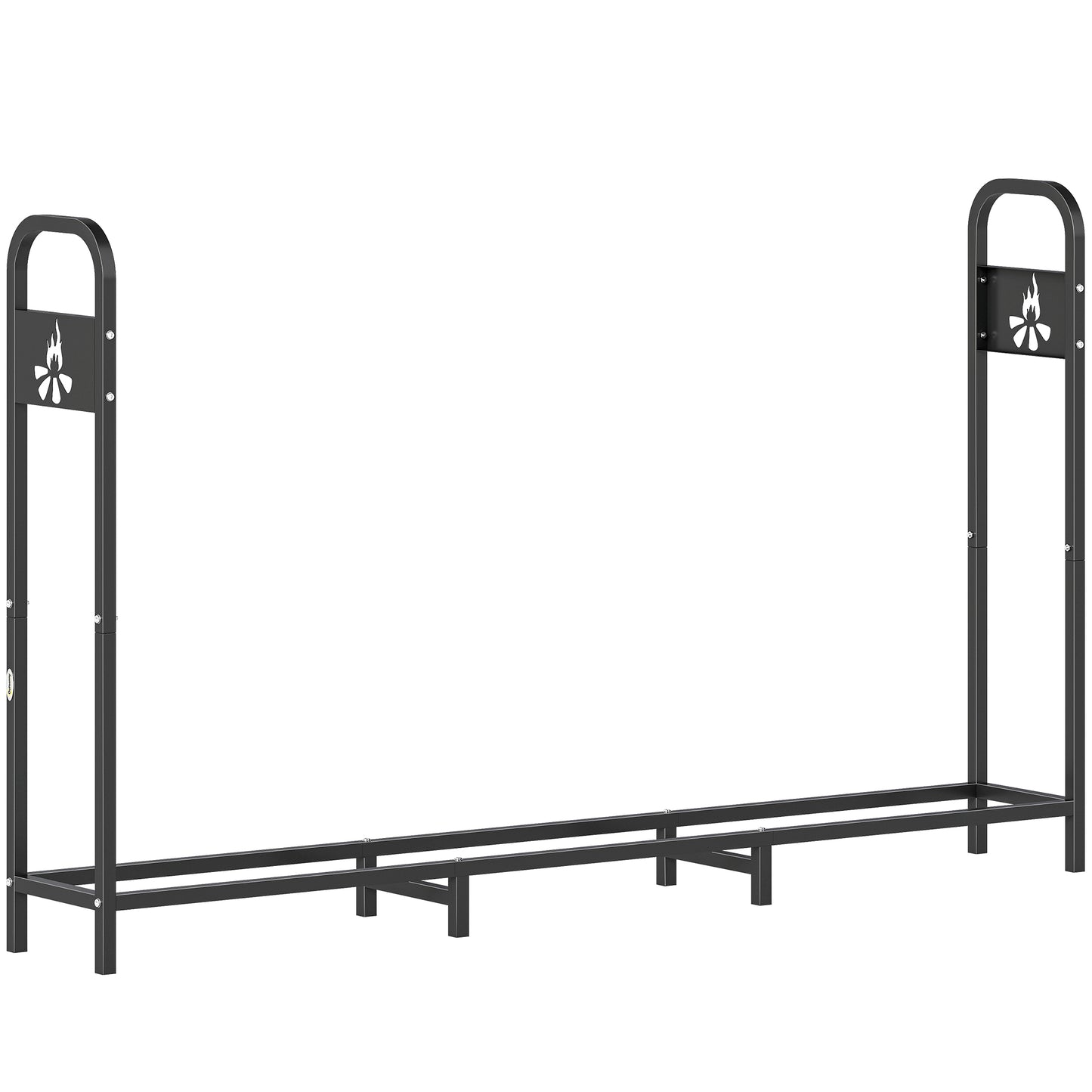 6.5 FT Steel Firewood Log Rack with 300 kg Capacity