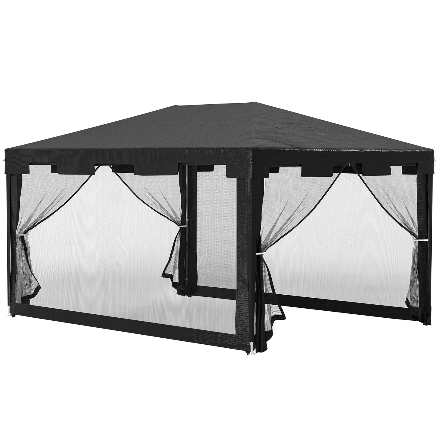4 x 3 m Party Tent Wedding Gazebo Outdoor Waterproof PE Canopy Shade