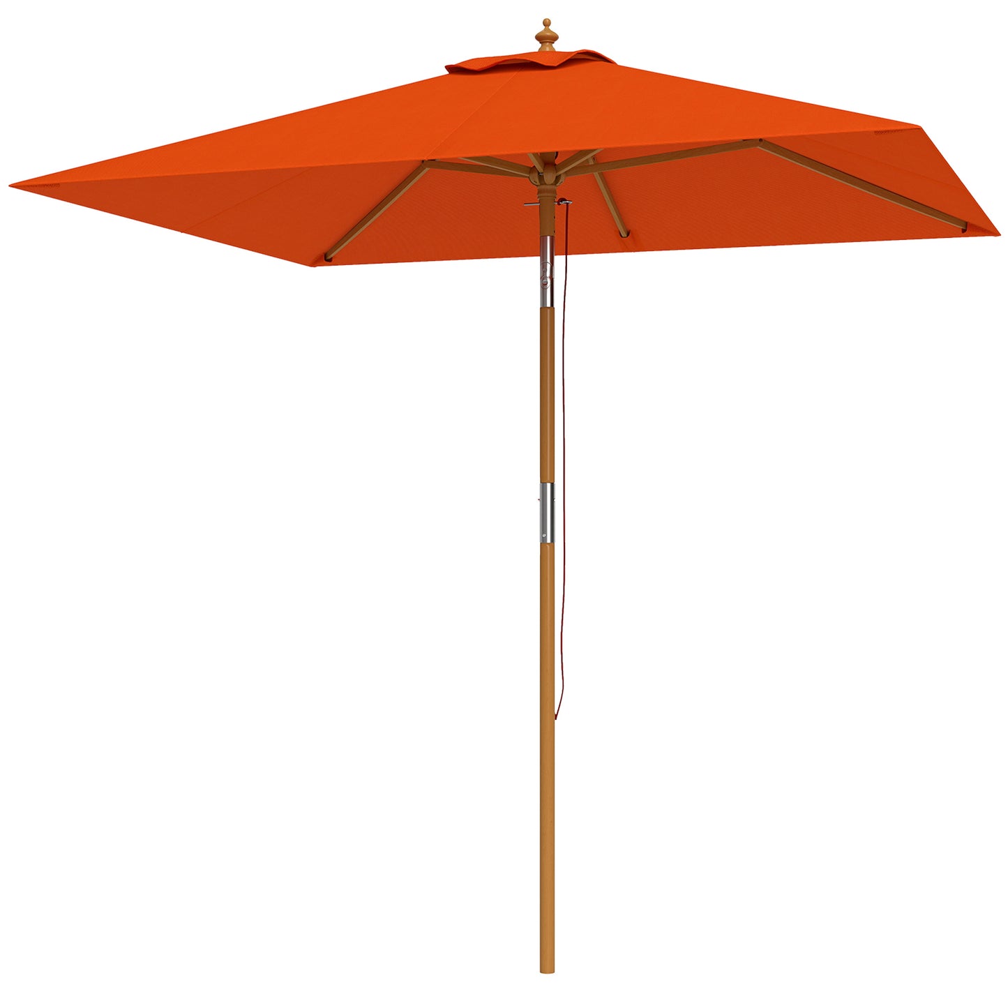 2m Tilting Wooden Pole Parasol