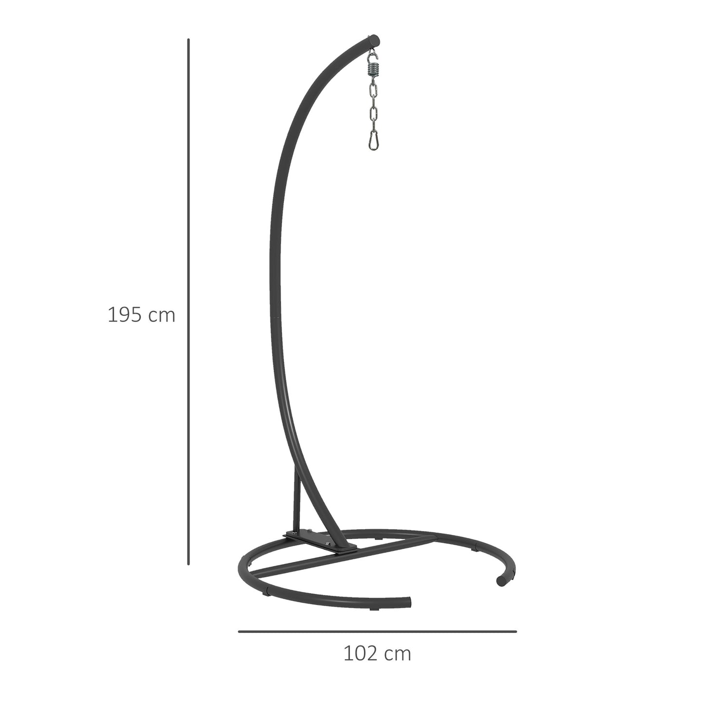 Hanging Hammock Chair Stand with Round Base