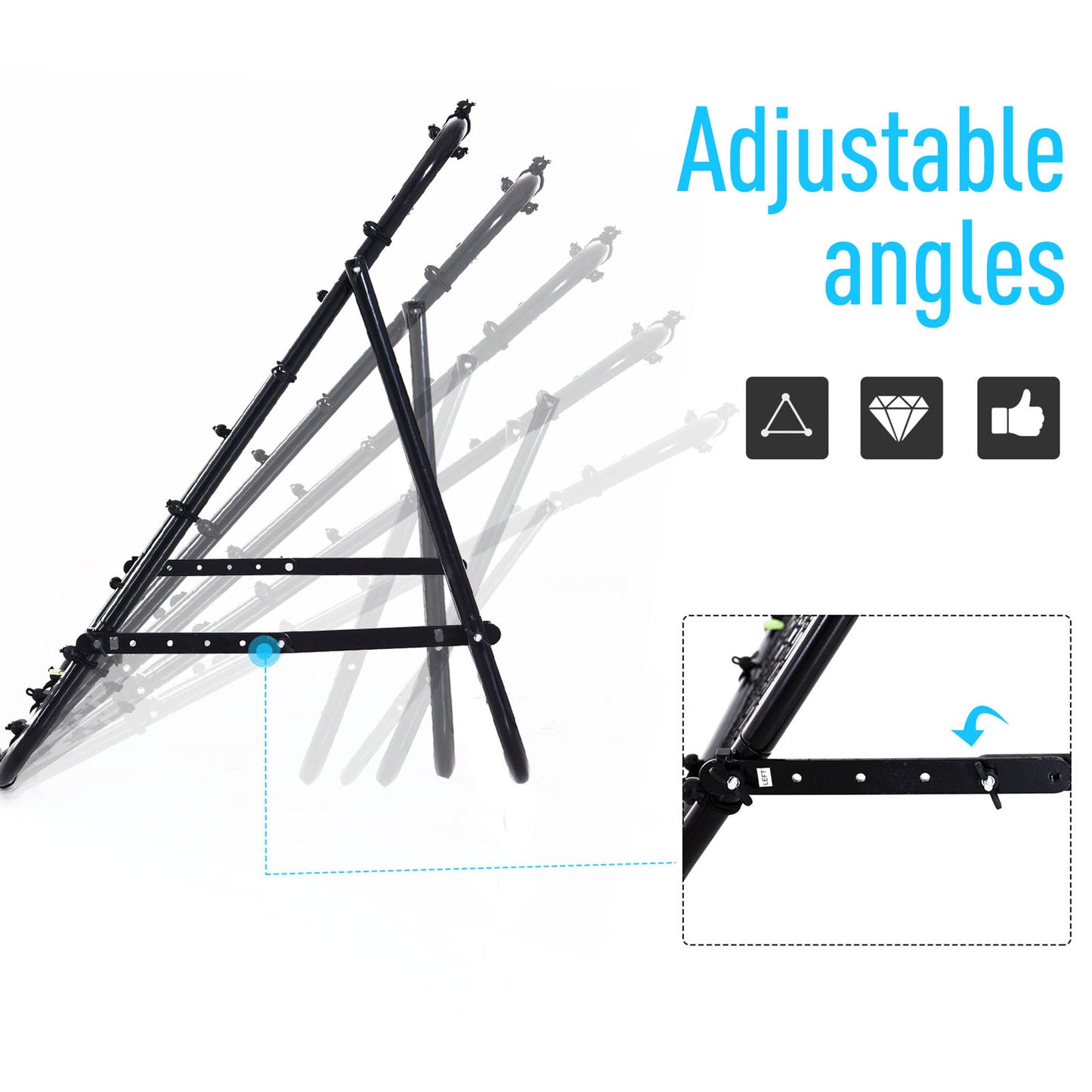 Adjustable Rebounder Net Kickback Target Goal
