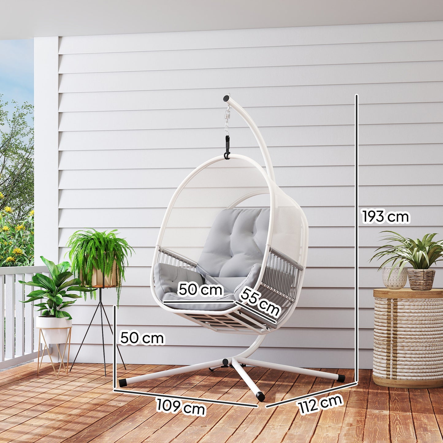 Hanging Egg Chair, with Cushion