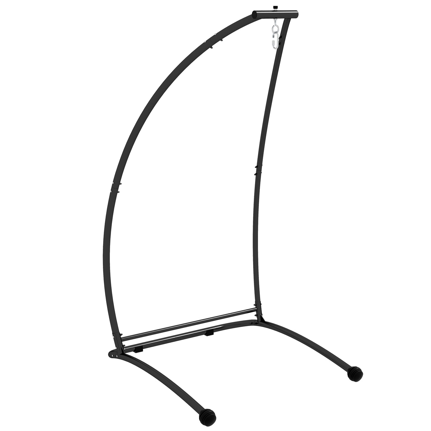 Hammock Chair Stand, C Shape Hanging Heavy Duty Metal Frame Hammock