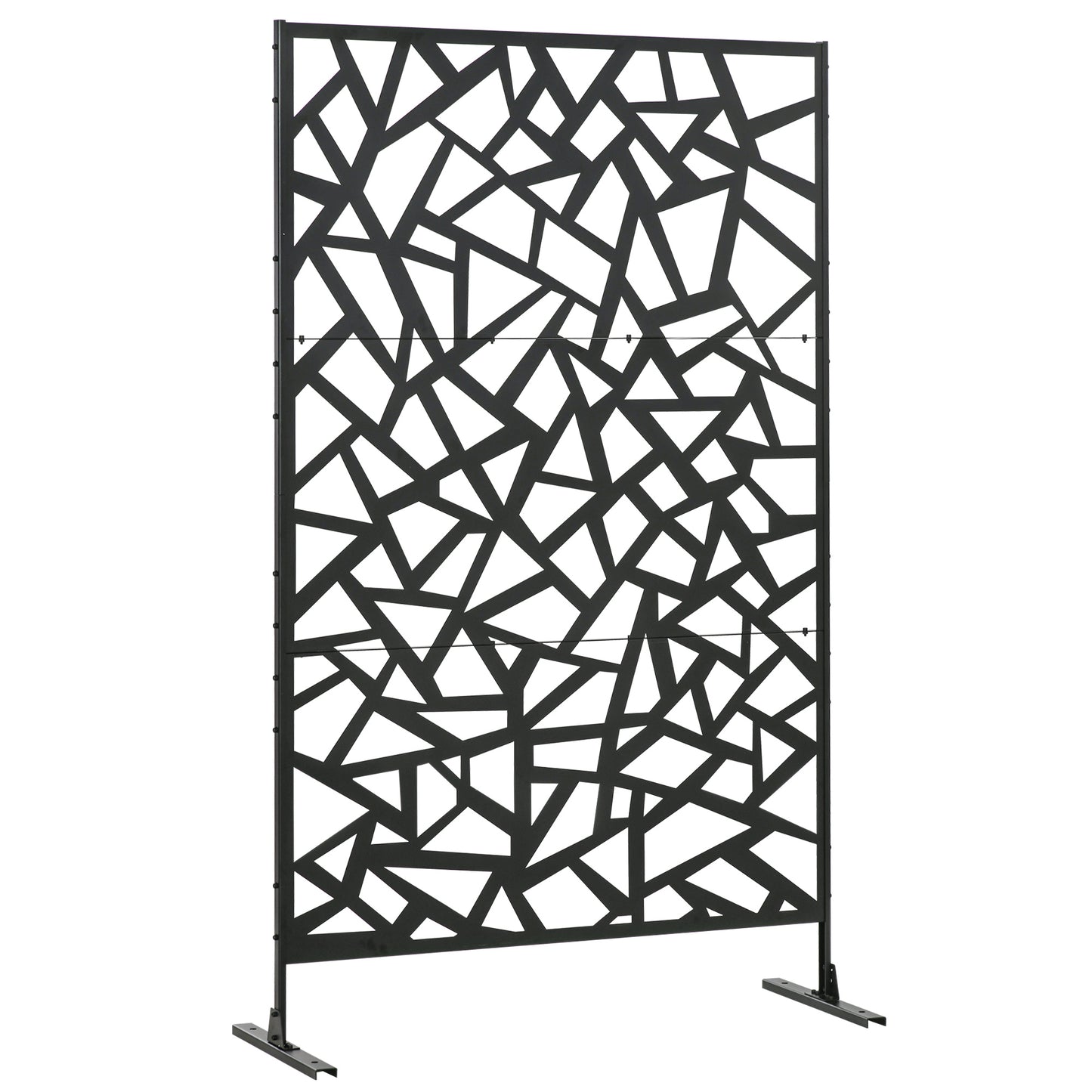 Freestanding Garden Partition Screen Metal Decorative Outdoor