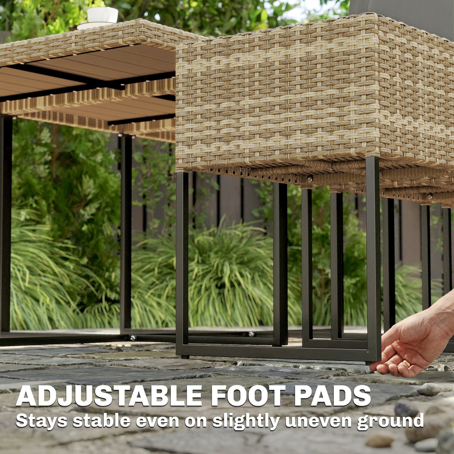 7 Piece Rattan Garden Furniture Set (1)