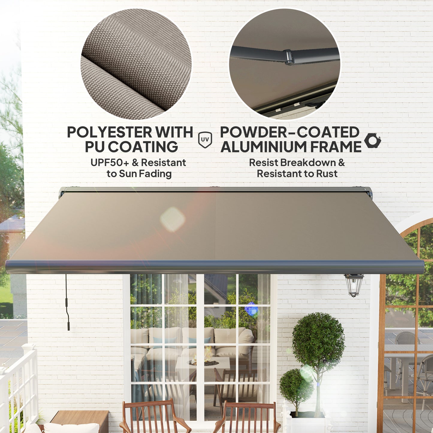 4 x 3(m) Full Cassette Electric Awning with Remote Controller