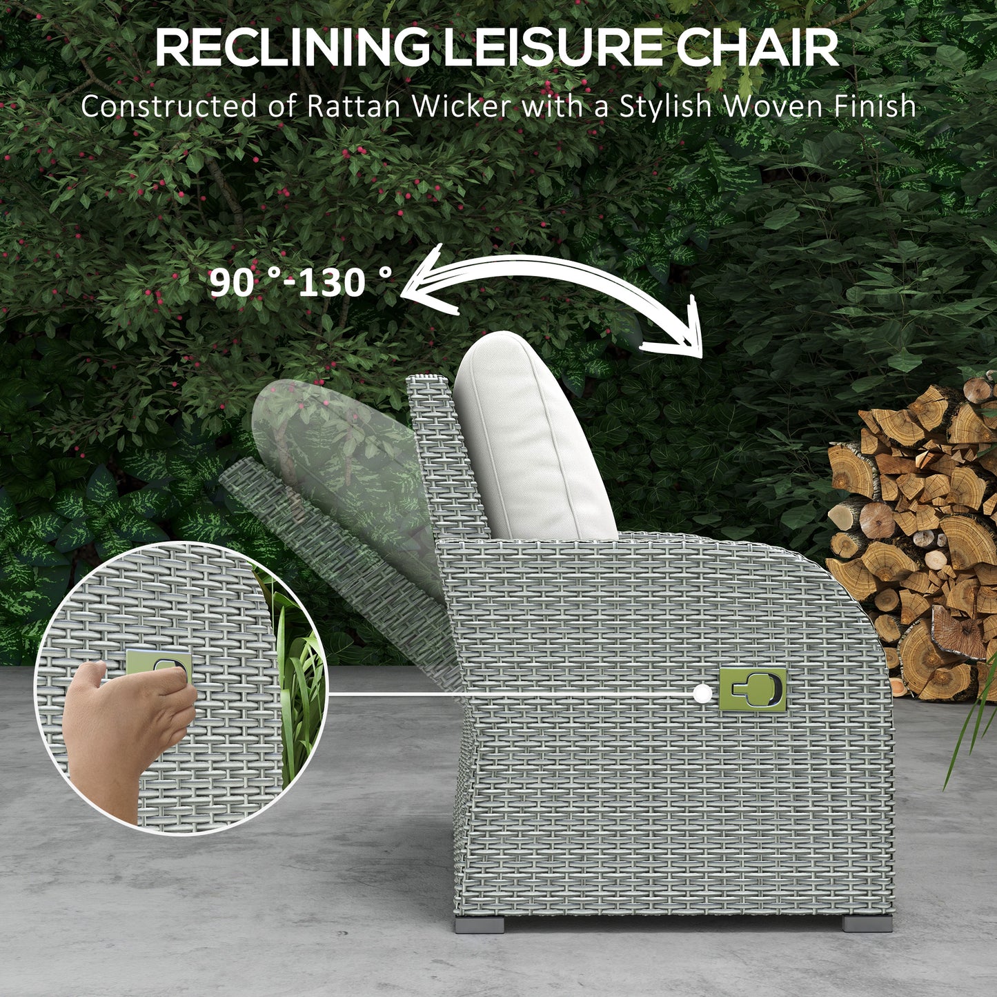 Six-piece Outdoor Rattan Dining Set