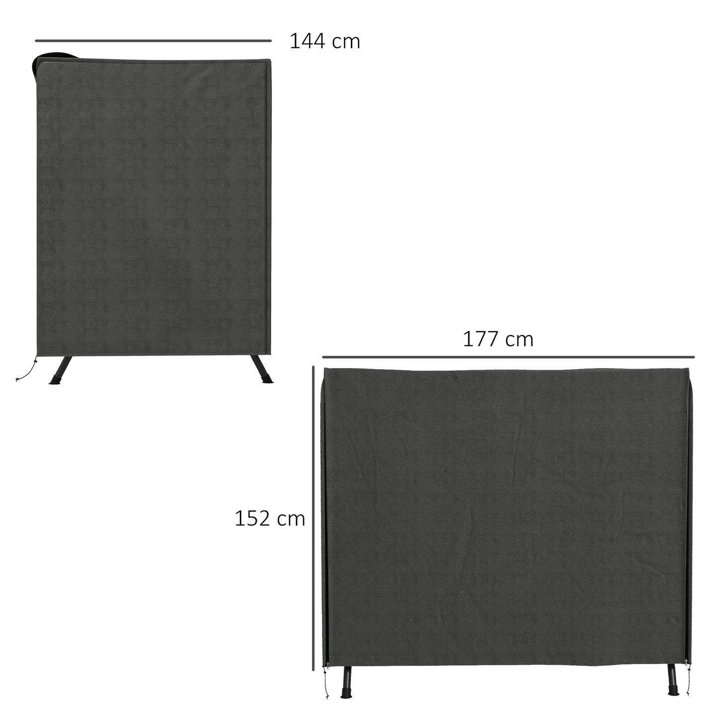152 x 177cm Three-Seater Swing Chair Protective Cover