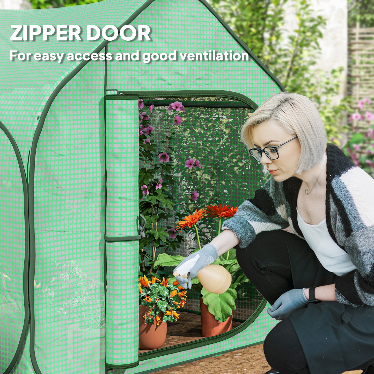 150 x 148cm Pop-Up Greenhouse
