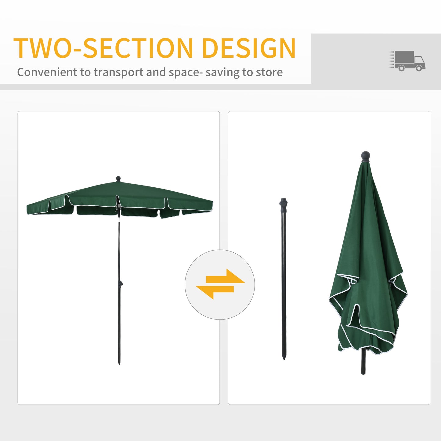 Garden Parasol Umbrella, Outdoor Market Table Umbrella