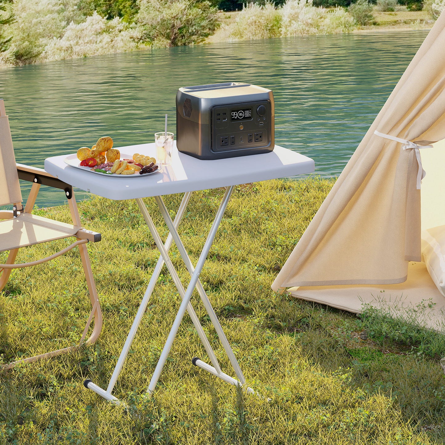 Minimal Folding Outdoor Table