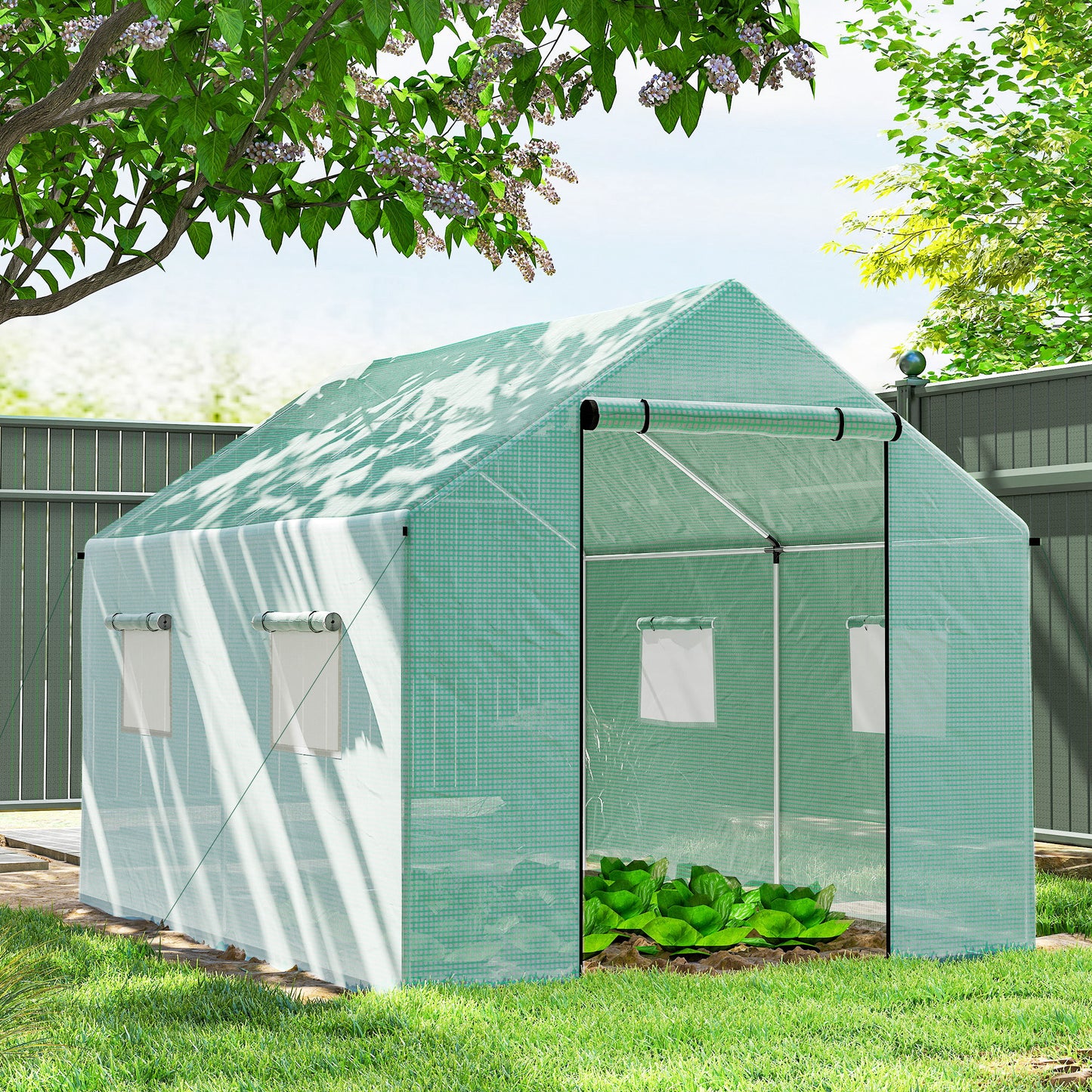 Polyethylene Walk-in Polytunnel Greenhouse, 2 x 3(m)