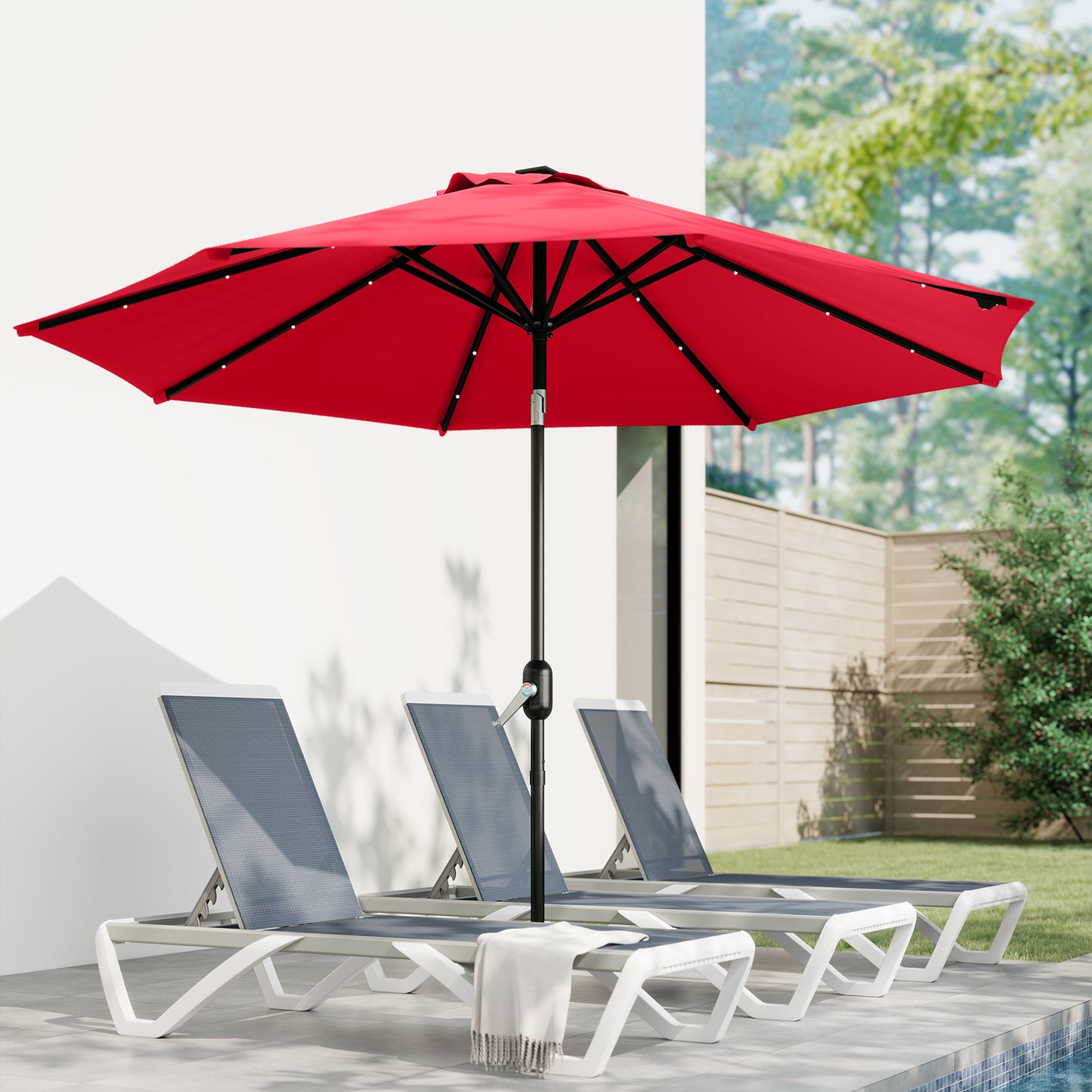 3 m Replacement Parasol Canopy with Top Vent