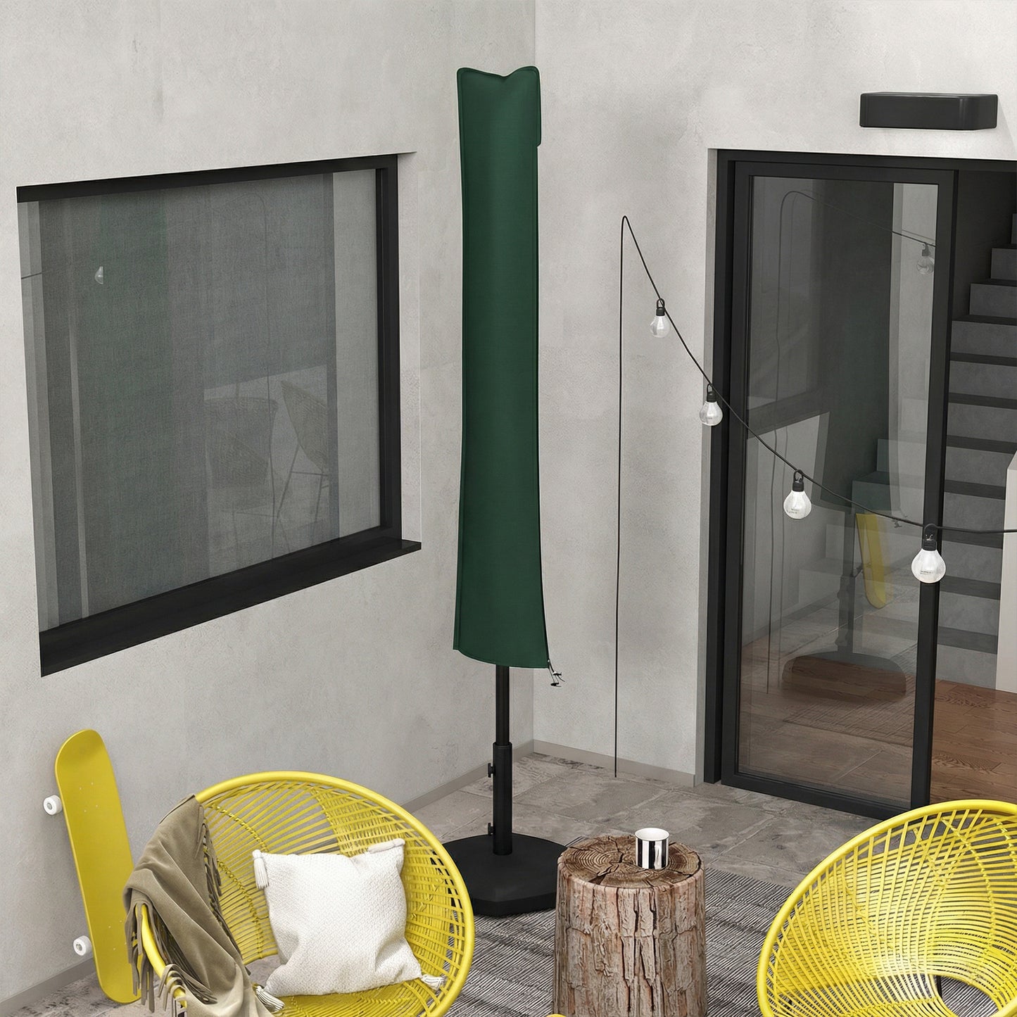 Parasol Cover, Cantilever Umbrella Cover for 2-3.5 m Parasols (1)