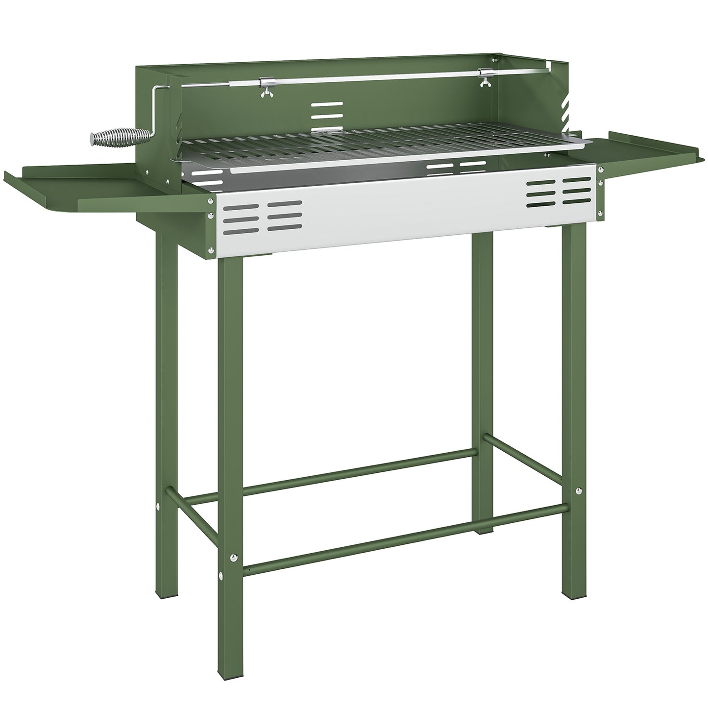 BBQ Rotisserie Grill Roaster Charcoal Spit Roasting Machine