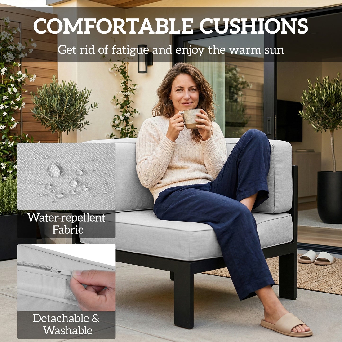 5-Piece Garden Corner Sofa Set with Cushions (1)