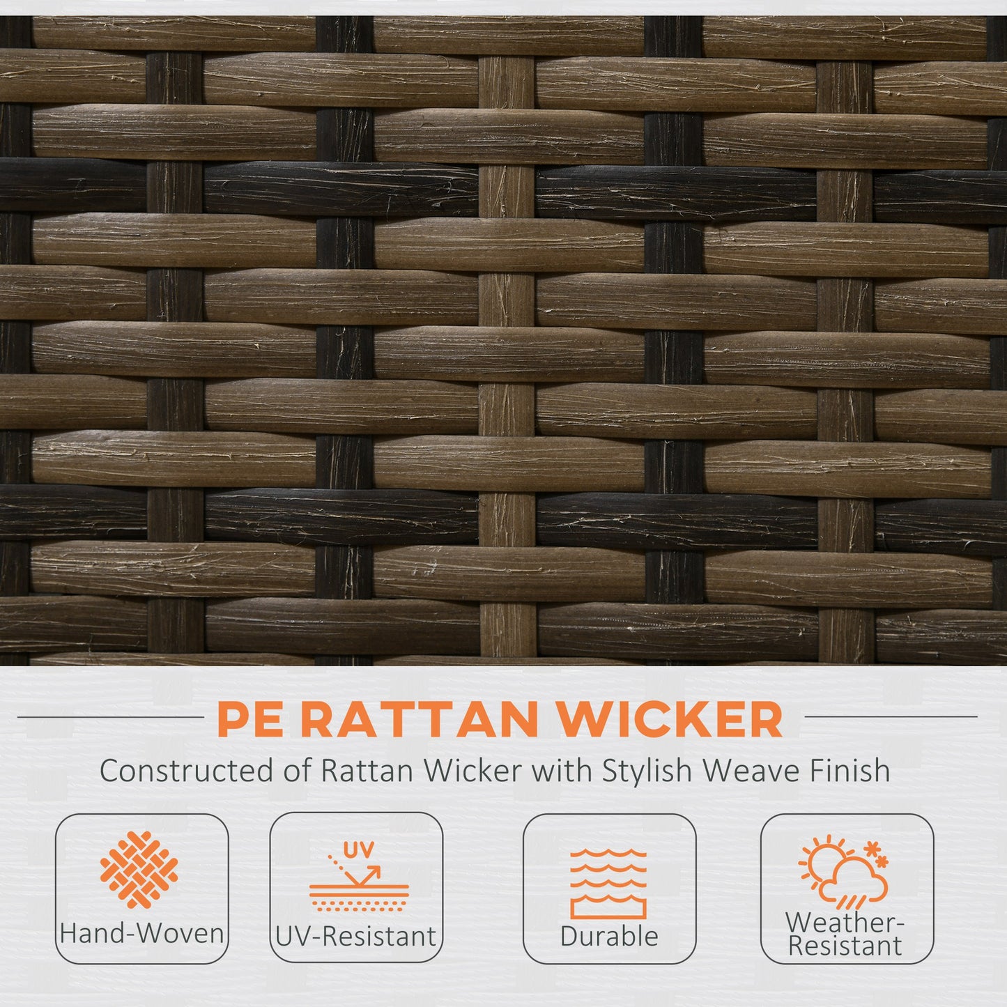 4 Piece Rattan Garden Furniture Set