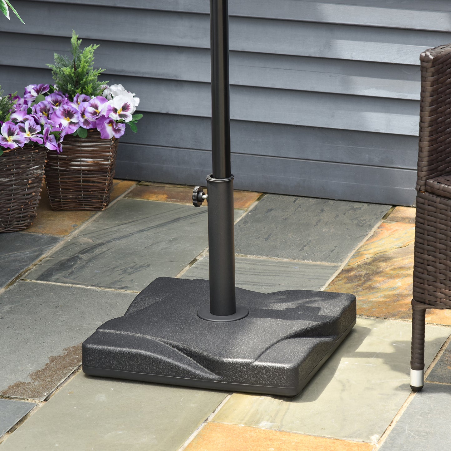 20kg Square Parasol Base Outdoor Garden Cement Umbrella Weight