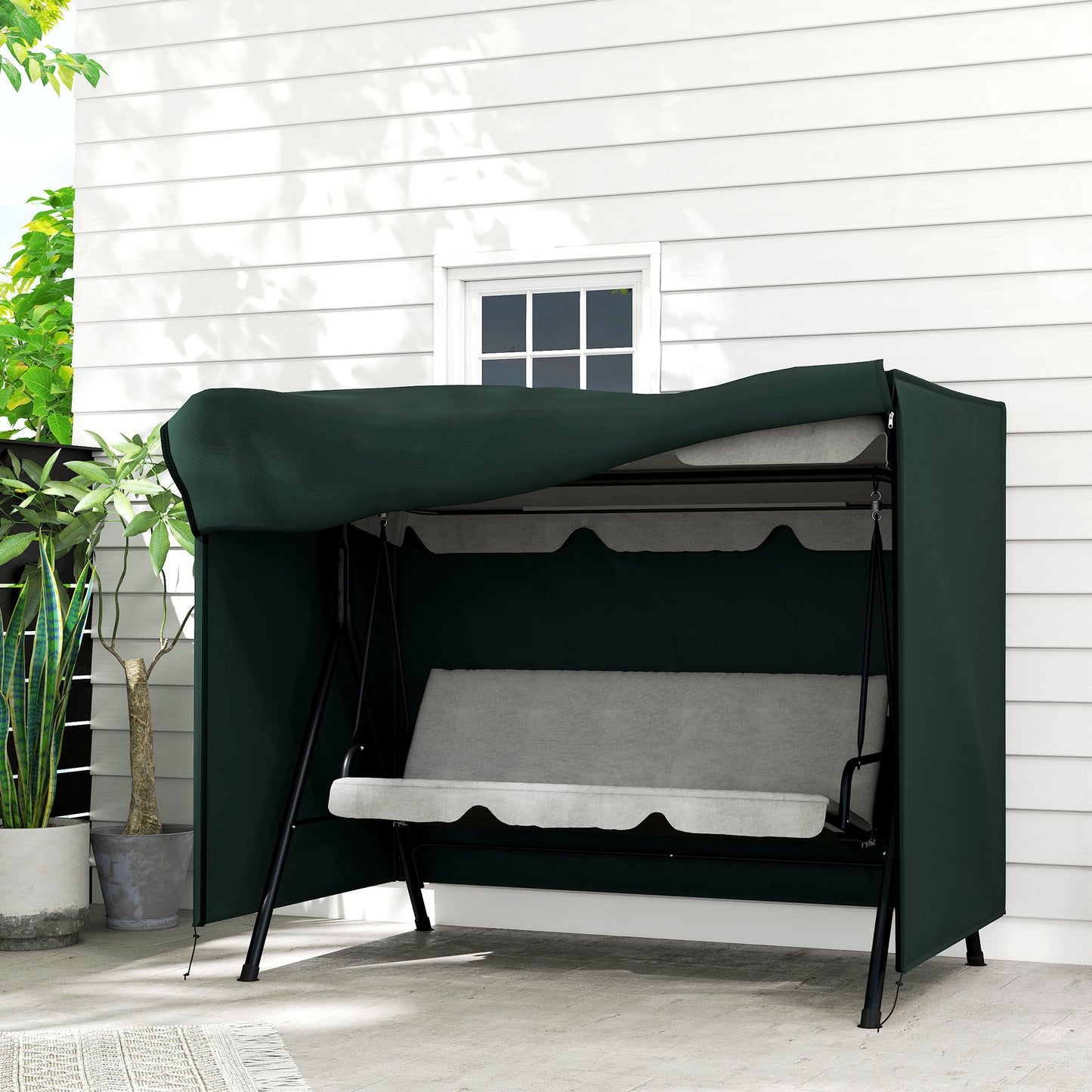 205 x 124cm Three-Seater Swing Chair Protective Cover Deep