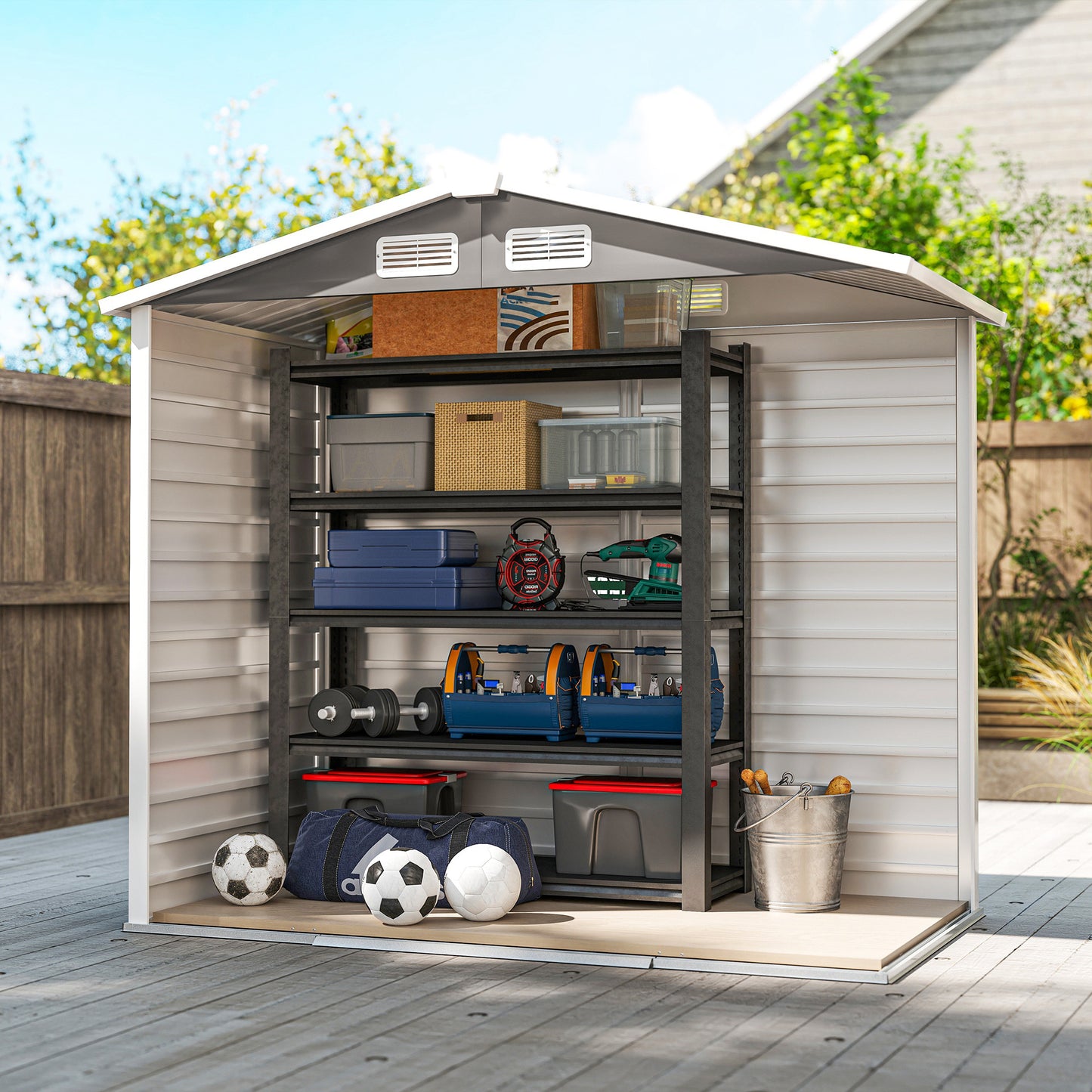 7 x 4ft Garden Shed, Easy to Assemble