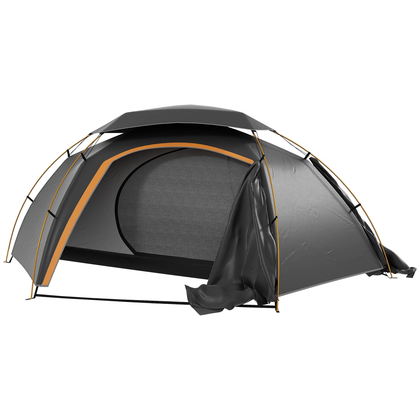 Aluminium Frame Camping Tent Dome Tent with Removable Rainfly