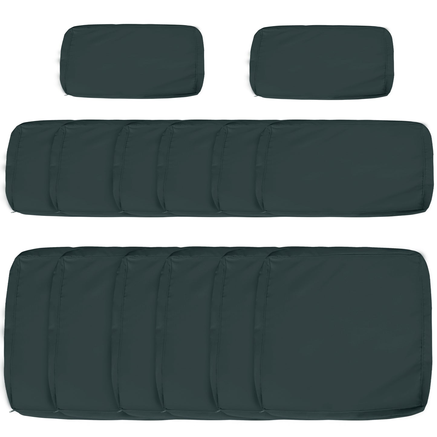 Garden Rattan Sofa Cushion Polyester Cover Replacement Outdoor- No