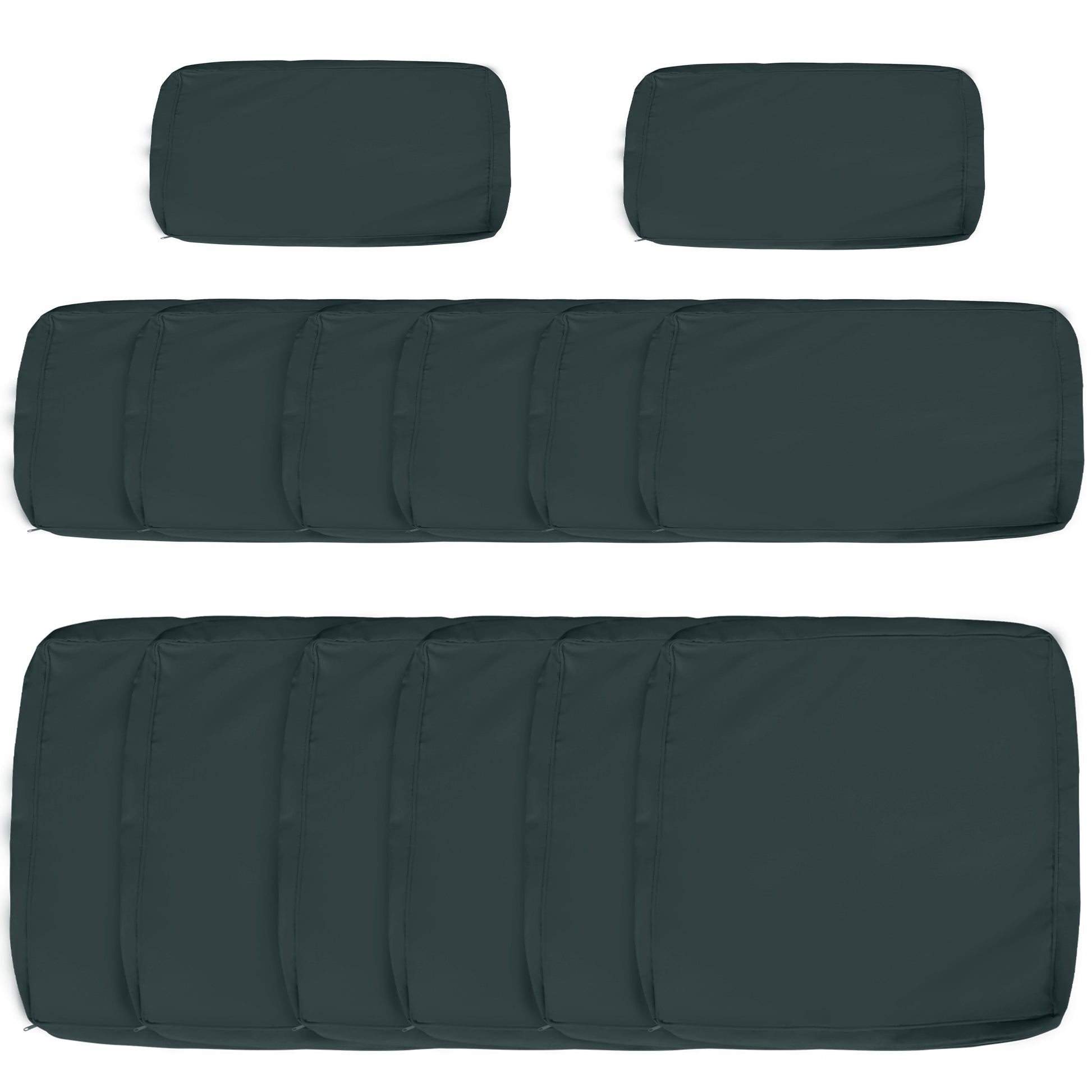 Garden Rattan Sofa Cushion Polyester Cover Replacement Outdoor- No