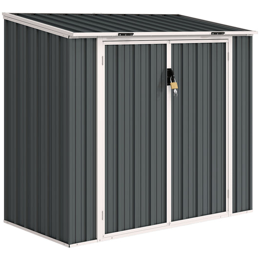 5ft x 3ft Garden 2-Bin Steel Storage Shed