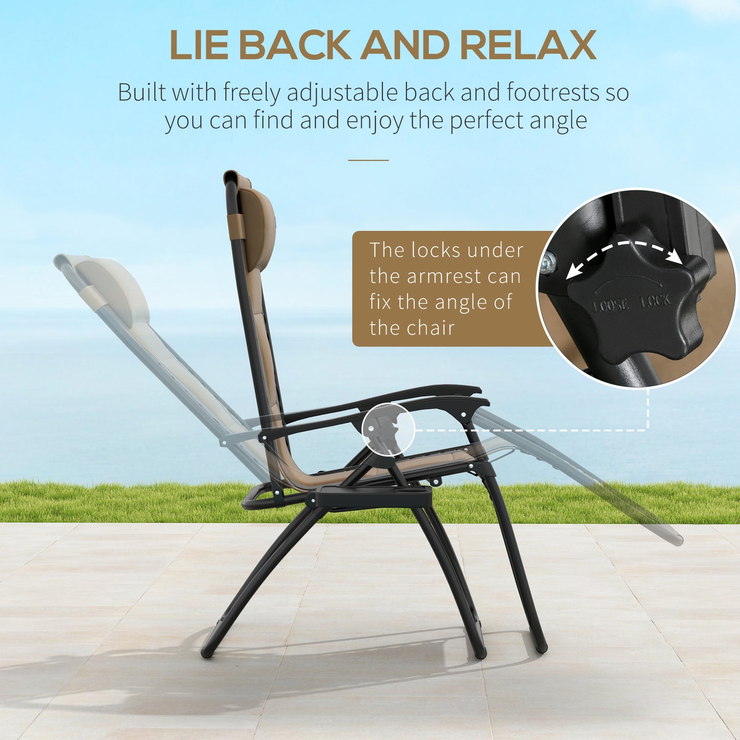 Zero Gravity Lounger Chair Set of 2 (1)