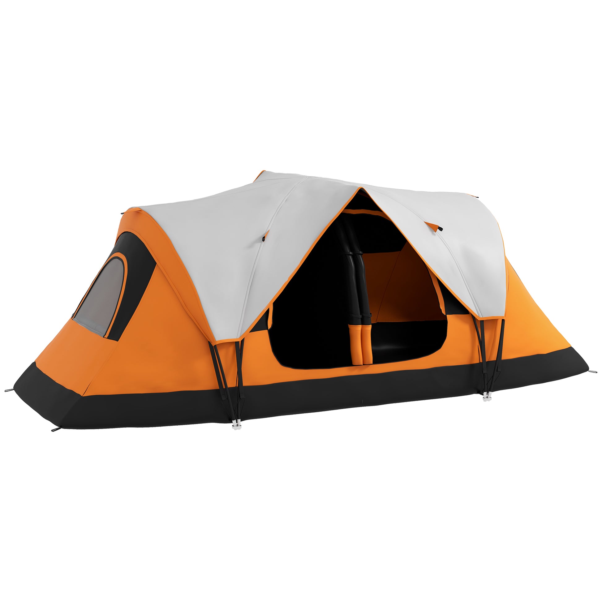 Six-Man Tent, with Two Rooms, Small Rainfly and Accessories