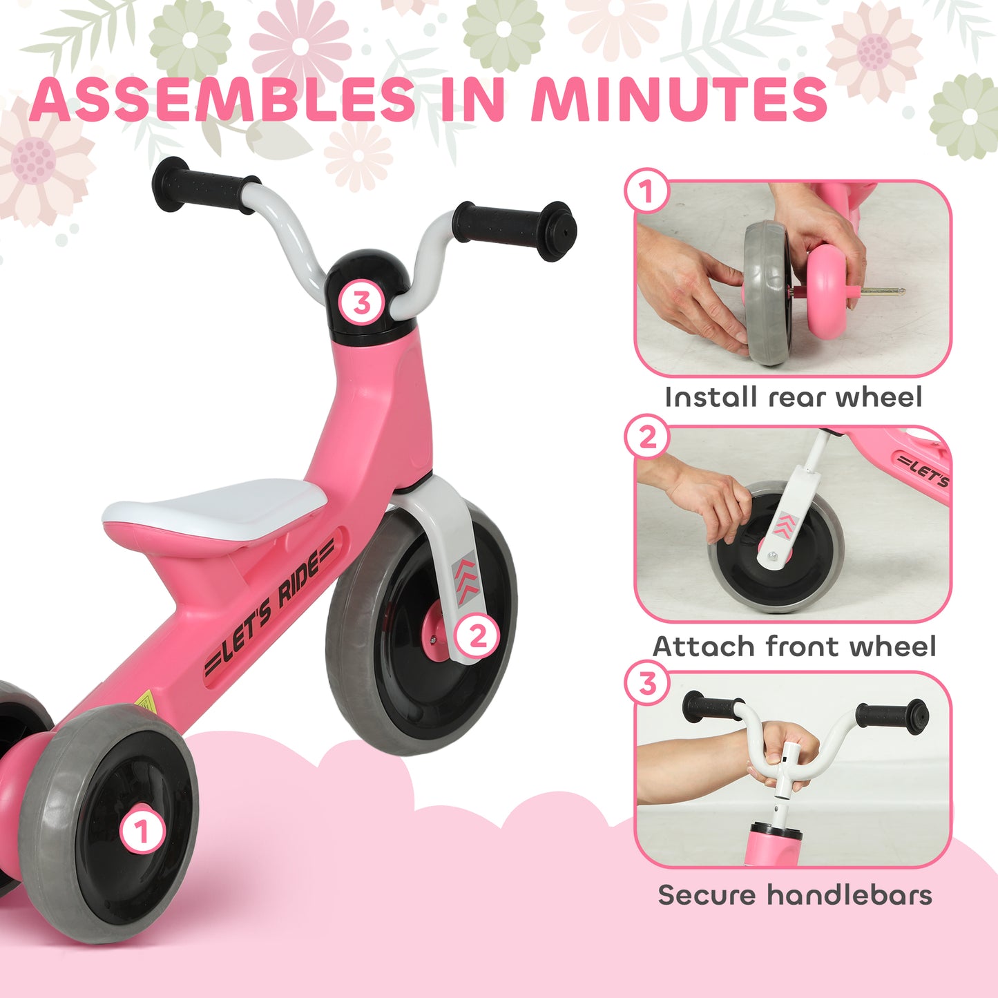 Toddler Balance Bike with No Pedal