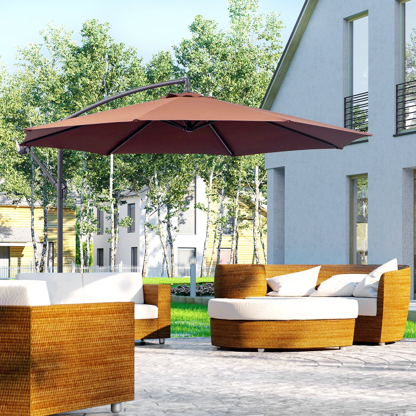 Φ3m Hanging Umbrella Parasol