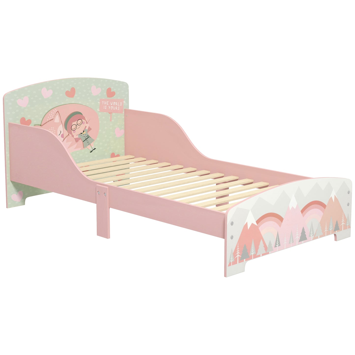 Toddler Bed Frame, Kids Bedroom Furniture for Ages 3-6 Years