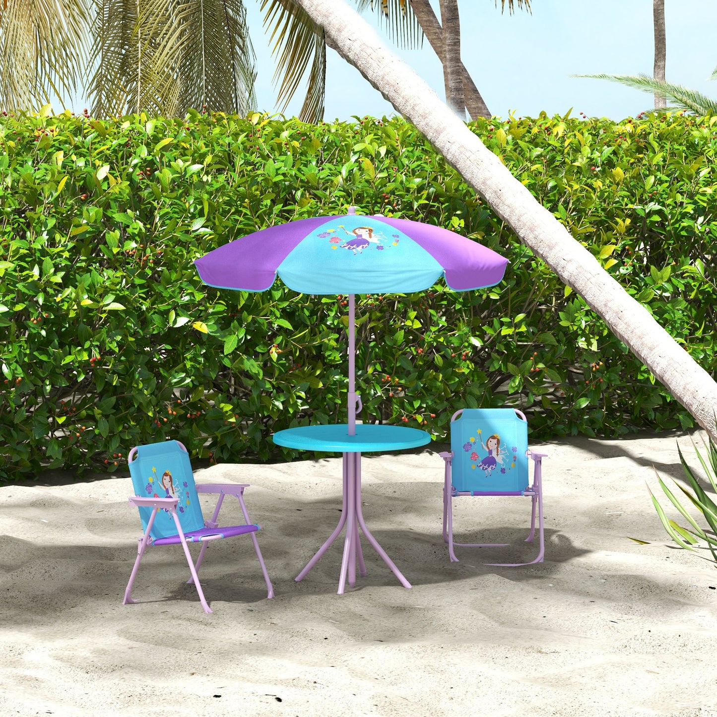 Kids Picnic Table and Chair Set (2)