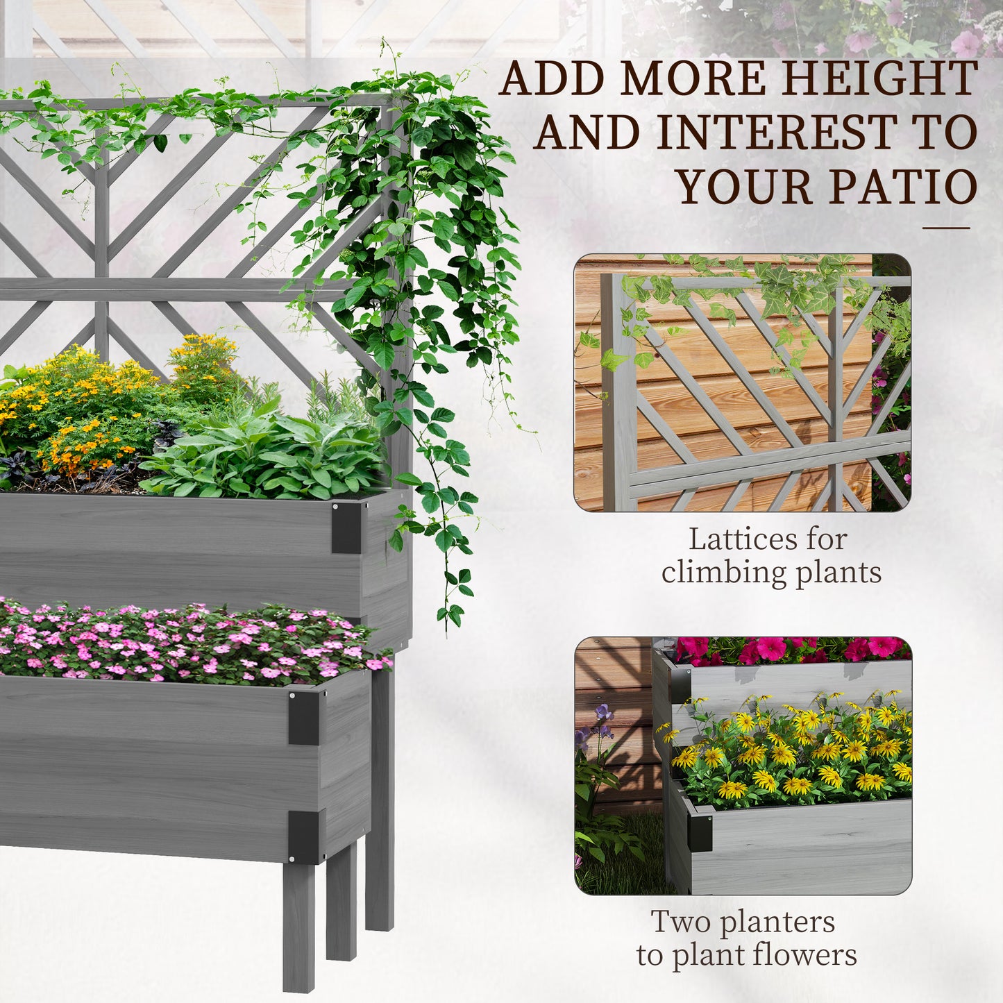 Raised Garden Bed with Trellis (1)