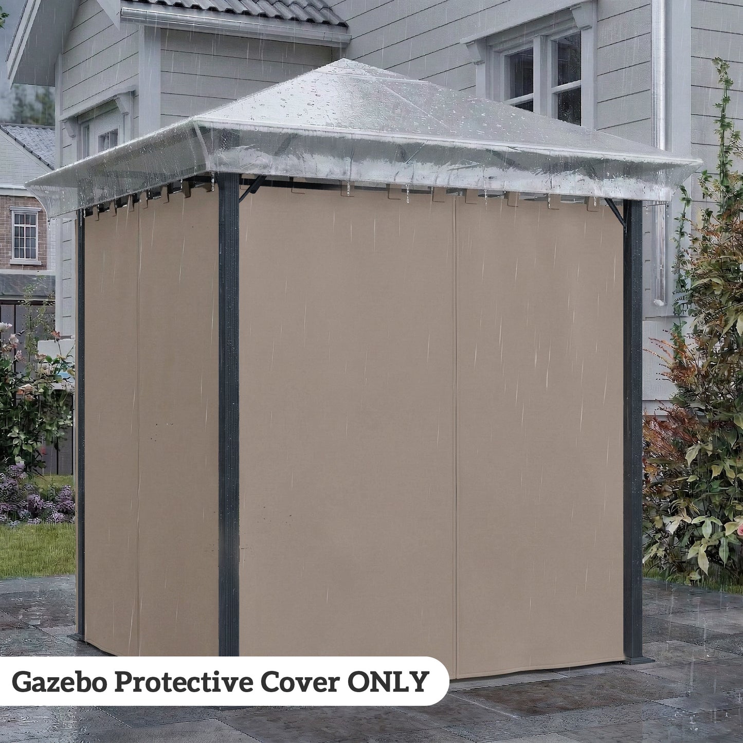 2 x 2 (m) Gazebo Protective Cover, Waterproof Cover for Gazebo