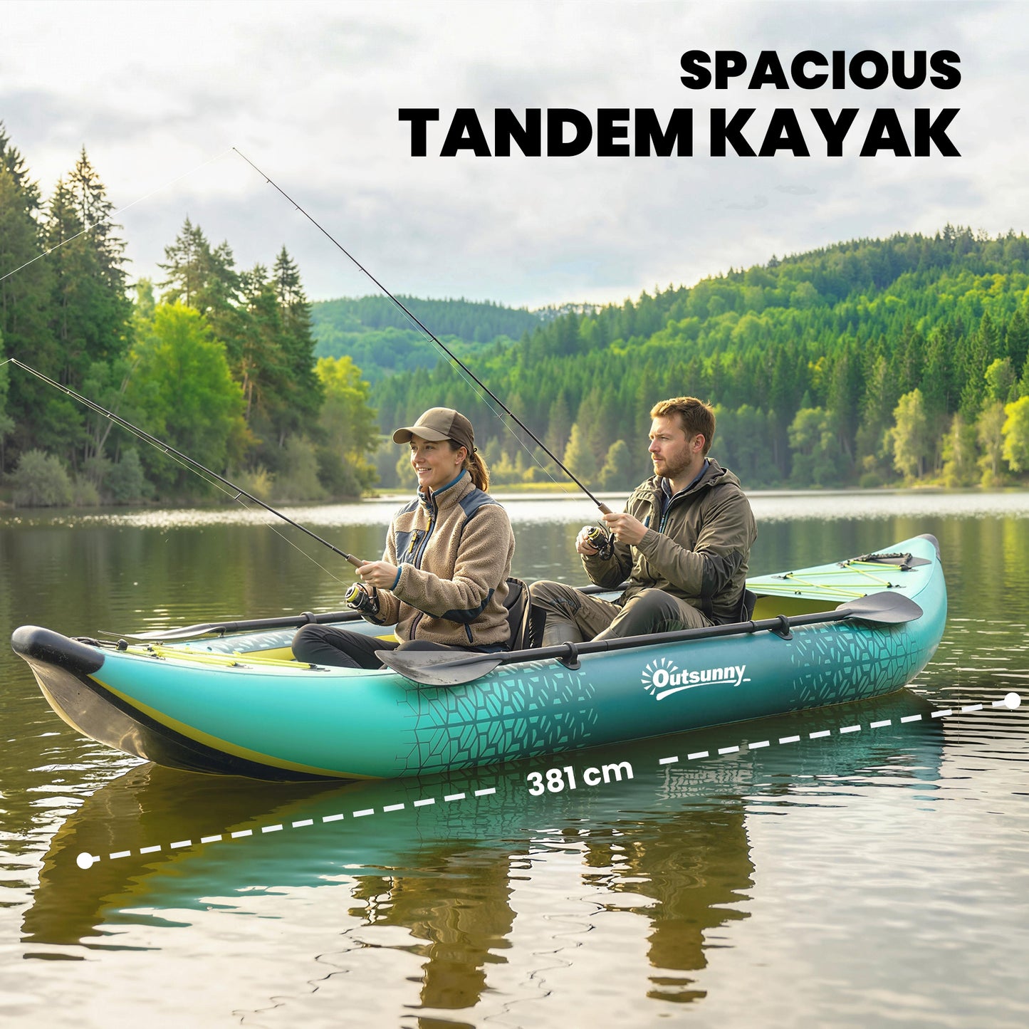 12.5' Inflatable Kayak Set (1)