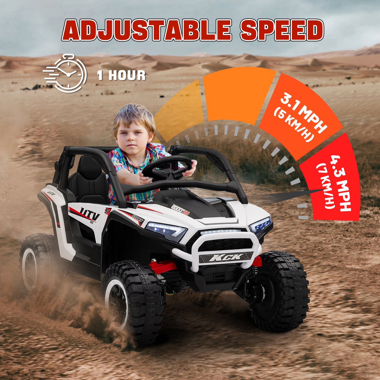 2 Seater 24V 7AH Ride on Truck