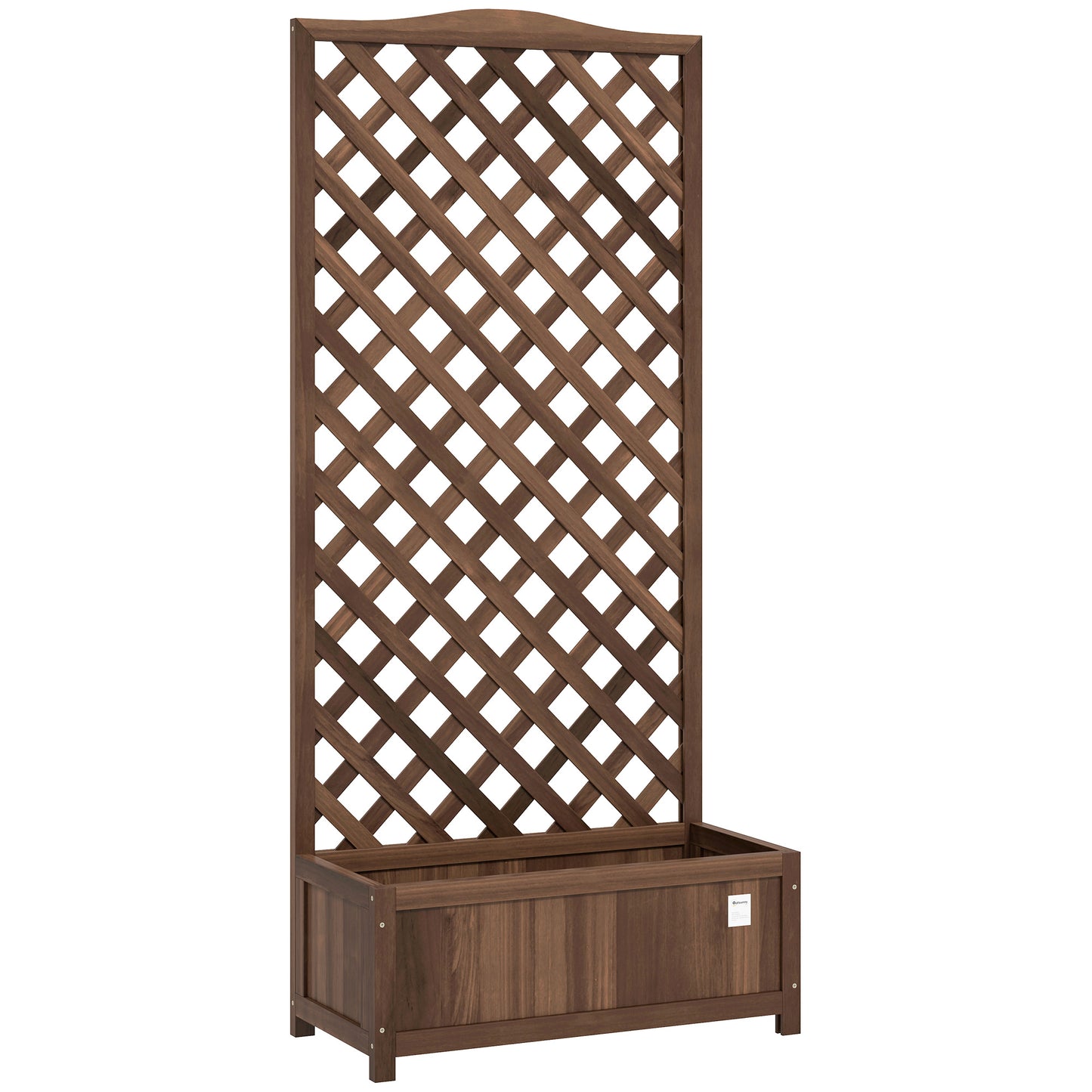 Wooden Planter with Trellis (1)