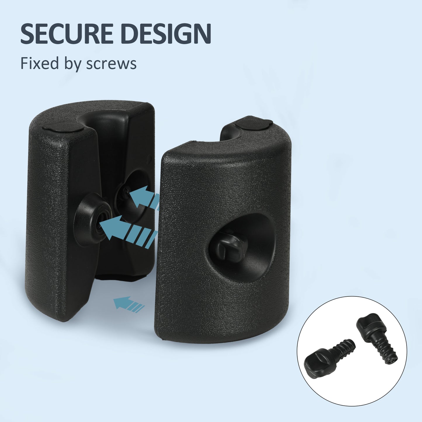 HDPE Tent Weights Set of 4, Canopy Weights, Fill with Water or Sand