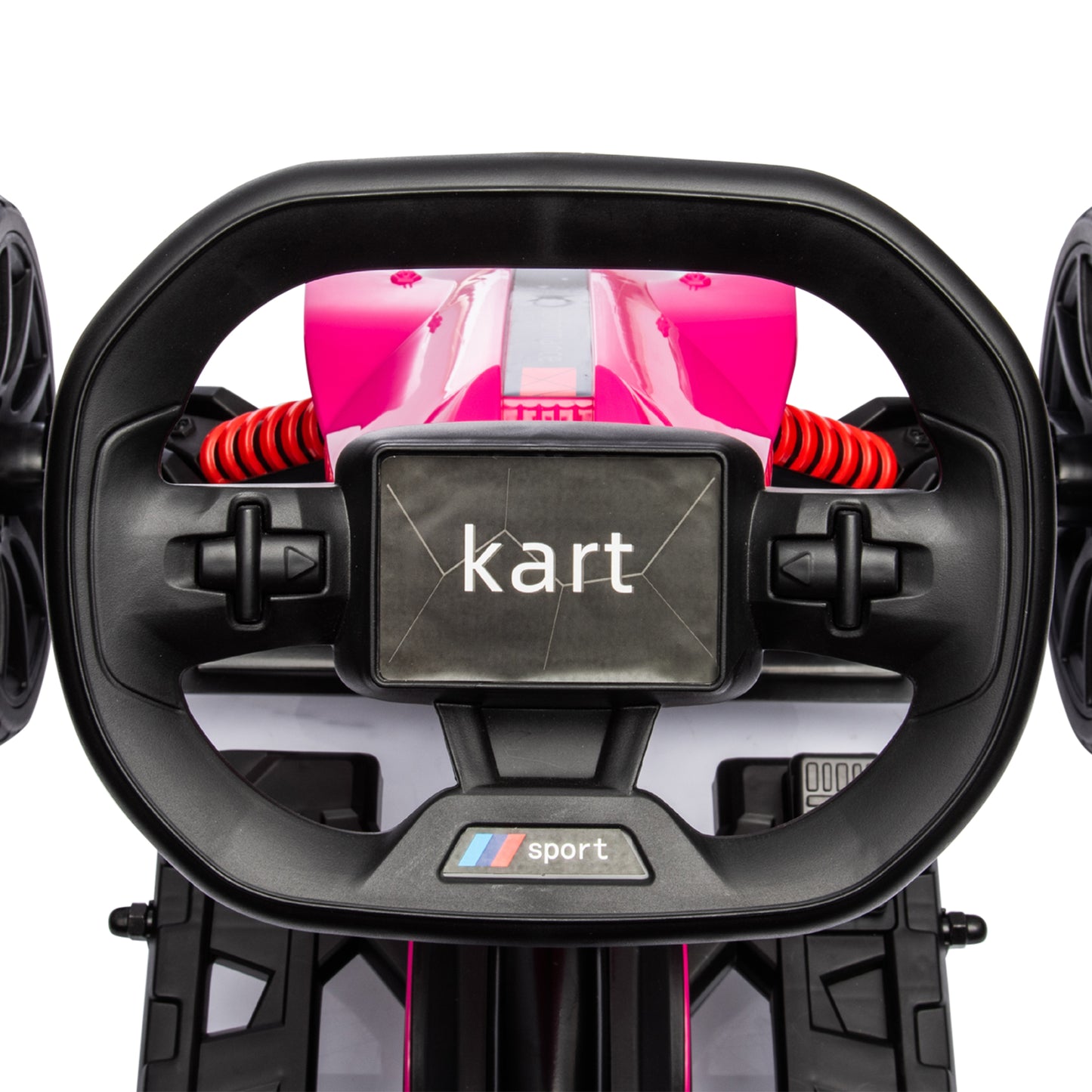 12V Electric Go-Kart for Kids, Ride-On Racing Go-Kart
